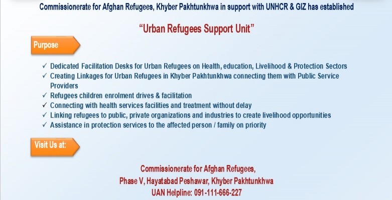 A step to facilitate Urban Refugees by CAR, KP